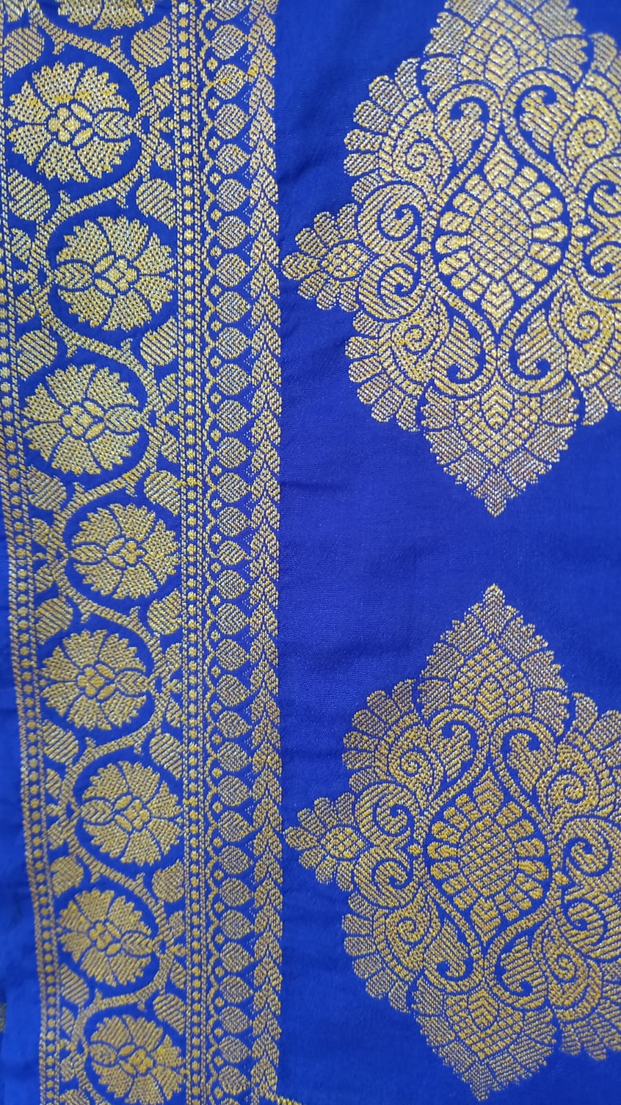 BLUE BENARSI CREPE SALWAR SUIT