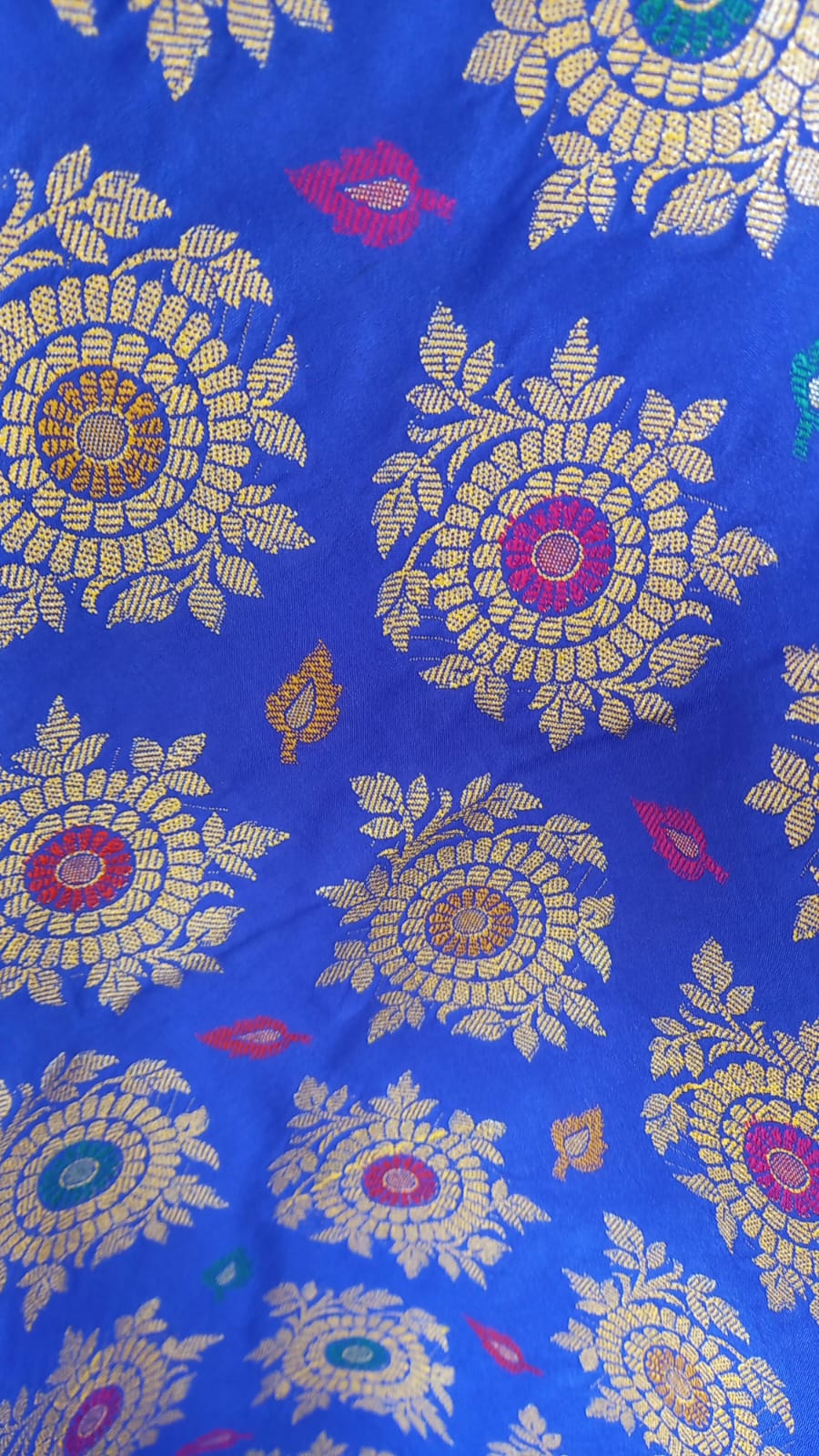 BLUE BENARSI CREPE SALWAR SUIT