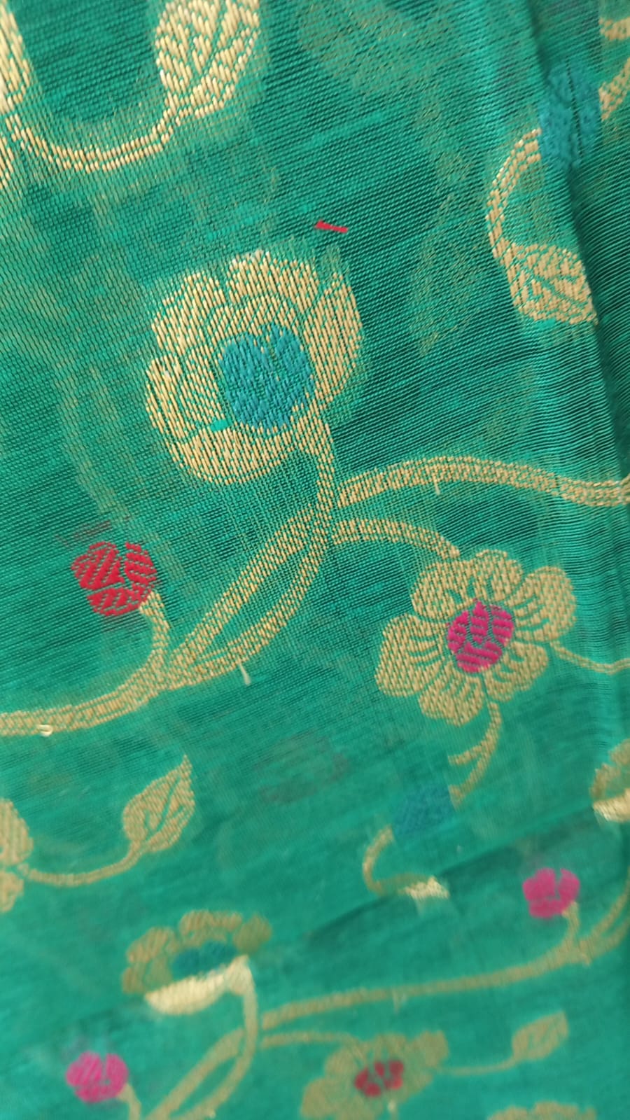 GREEN BENARSI COTTON SALWAR SUIT