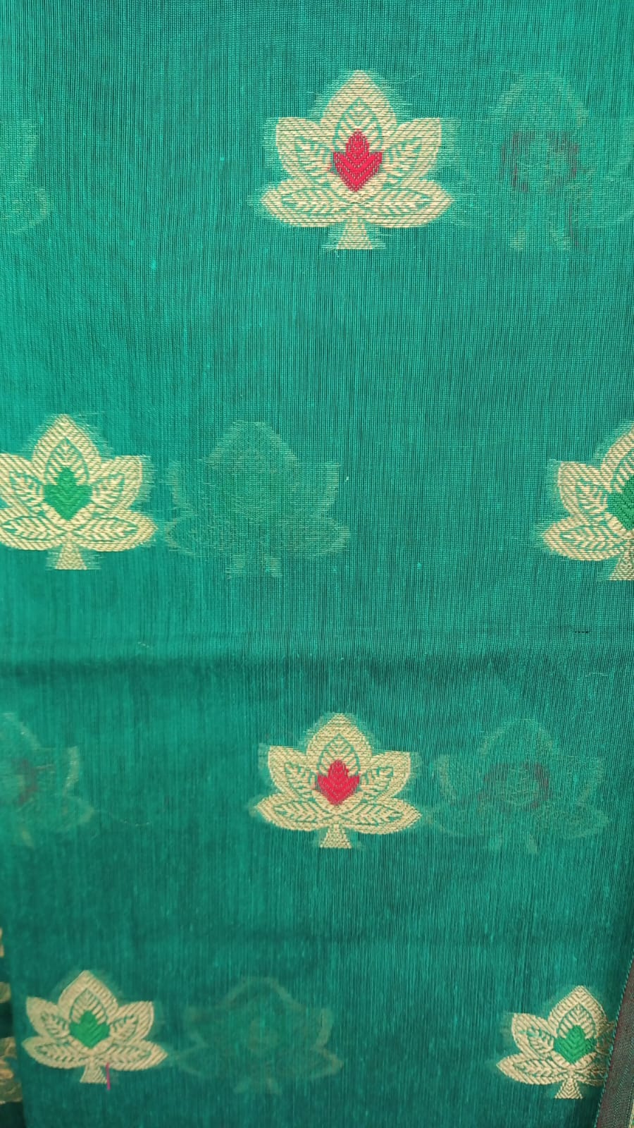 GREEN BENARSI COTTON SALWAR SUIT