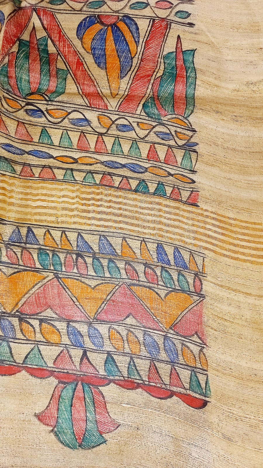 PURE HANDLOOM NATURAL TUSSAR SILK SAREE