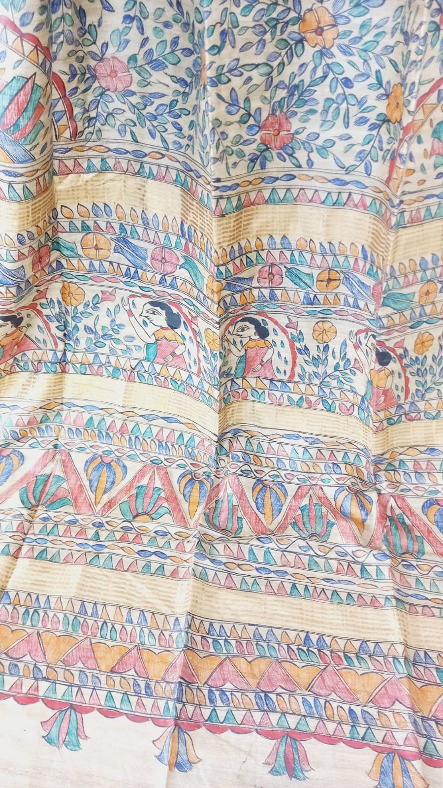PURE HANDLOOM NATURAL TUSSAR SILK SAREE