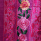 EXCLUSIVE PINK  FLETCHER SILK LINEN SAREE WITH EMBROIDERY WORK