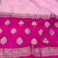 PINK PURE HANDLOOM BENARSI CHIFFON SAREE