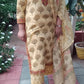 PURE COTTON UNSTITCHED HAND BLOCK PRINT SUIT