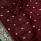 MAROON AND GREEN PURE HANDLOOM BENARSI CHIFFON SAREE