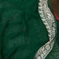MAROON AND GREEN PURE HANDLOOM BENARSI CHIFFON SAREE