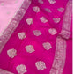 PINK PURE HANDLOOM BENARSI CHIFFON SAREE