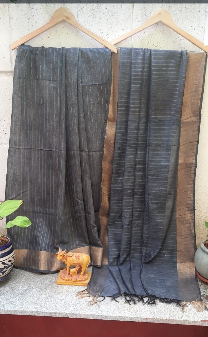 GREY HANDWOVEN KOTA VISCOSE