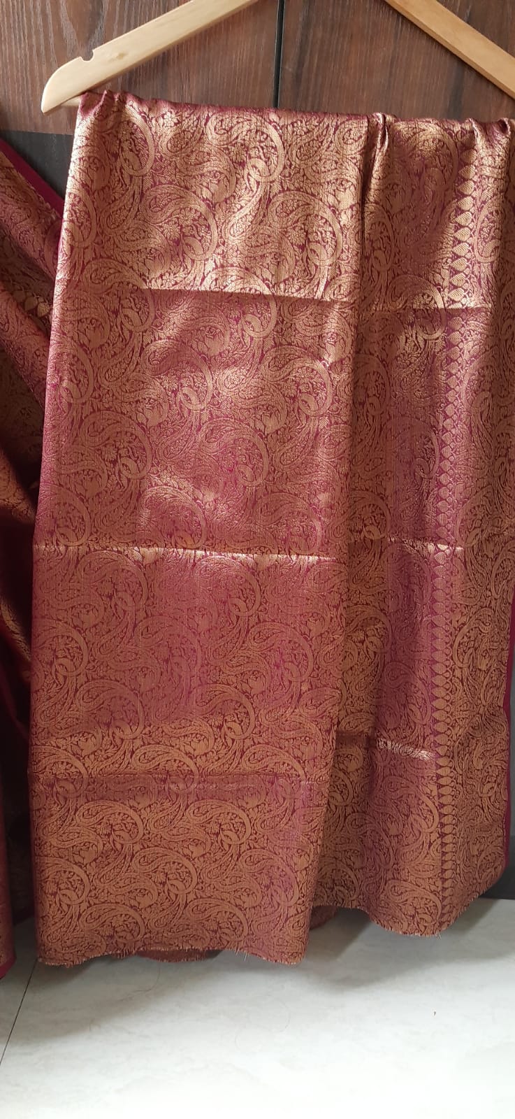 MAROON DESIGNER BENARSI SAREE